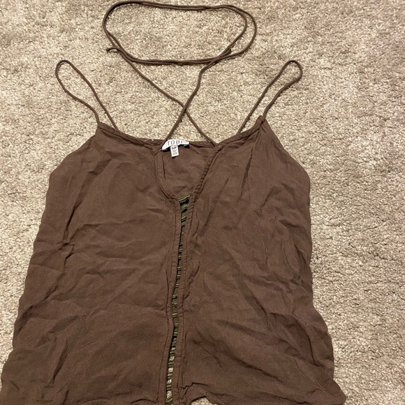 Strappy Olive Tank from Tobi- SMALL - Picture 1 of 1